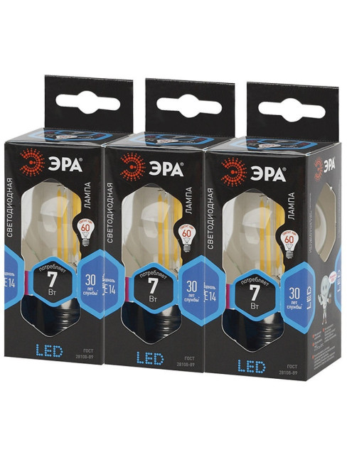 Лампа светодиодная Эра E14 7W 4000K F-LED P45-7W-840-E14 Б0027947