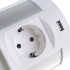 Блок розеток 107J (4 секции, 2 USB и RJ-45) Mebax 00-00001172 Блок розеток 107J (4 секции, 2 USB и RJ-45) Mebax 00-00001172