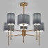 Люстра на штанге Eurosvet Notturno 60162/6 латунь Smart a065665