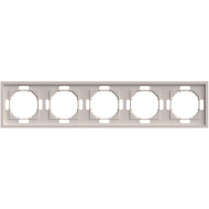 Рамка 5-местная Stekker Эмили PFR00-5005-08 кашемир soft touch 49914