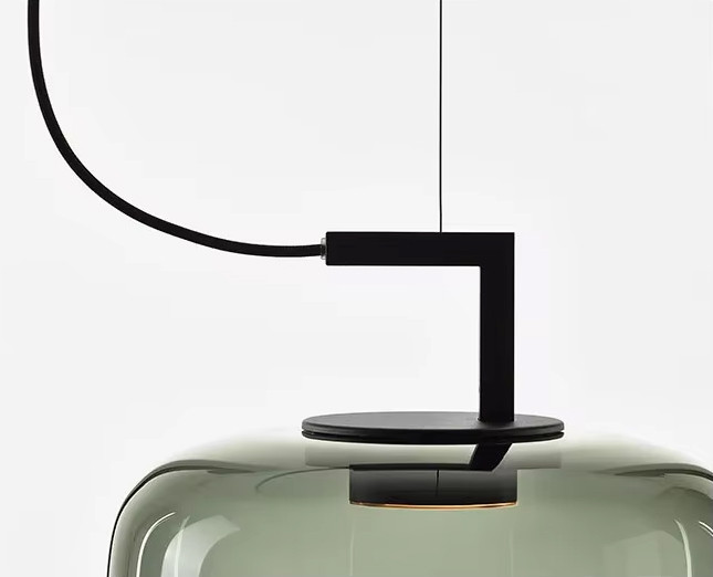 Подвесной светильник 8871P/C L black/light green Подвесной светильник 8871P/C L black/light green