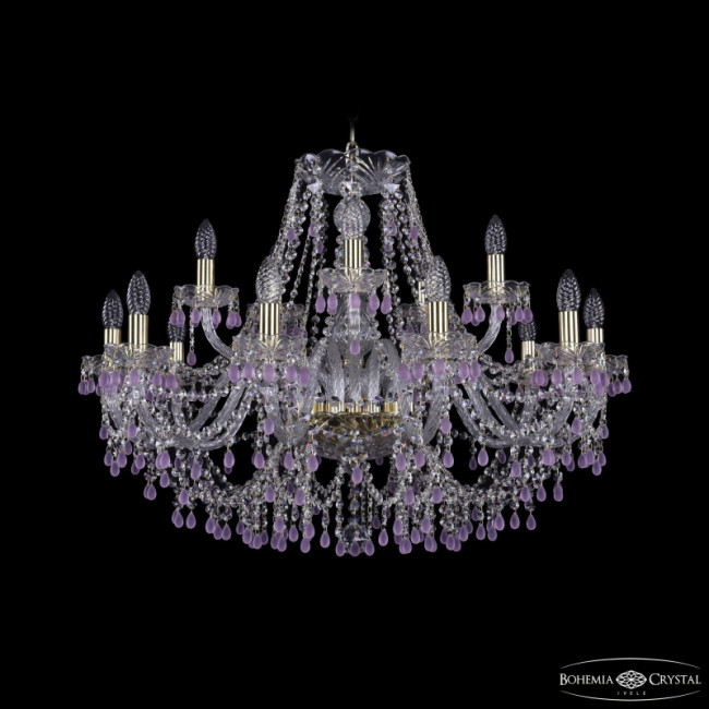 Подвесная люстра Bohemia Ivele Crystal 1410/10+5/300 G V7010