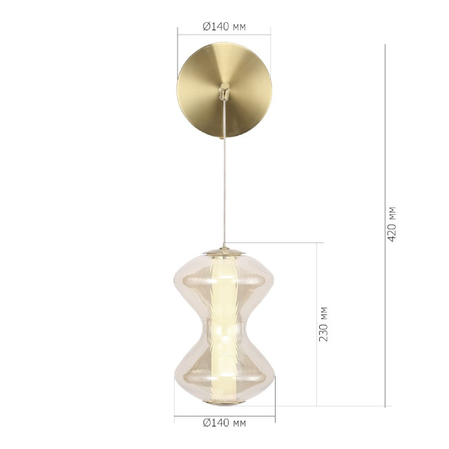 Бра ST Luce Spine SL6136.201.01 Бра ST Luce Spine SL6136.201.01