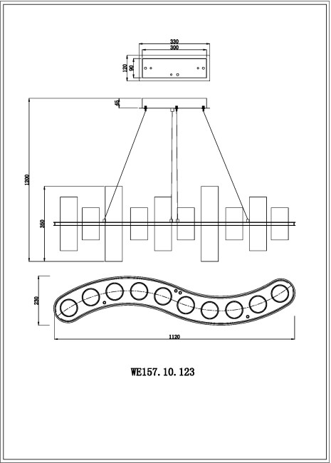 Подвесная люстра Wertmark Paula WE157.10.123 Подвесная люстра Wertmark Paula WE157.10.123