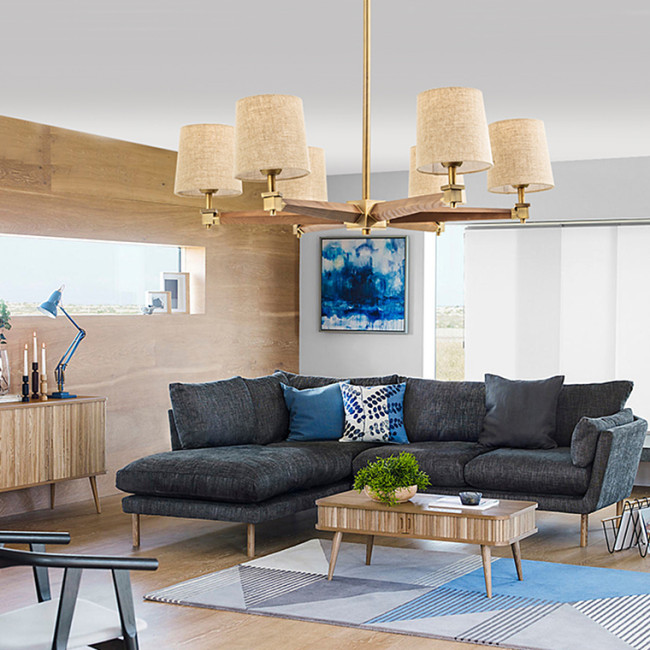 Люстра на штанге ImperiumLoft Stavra Jorgenson White/Light Wood 203575-26 Люстра на штанге ImperiumLoft Stavra Jorgenson White/Light Wood 203575-26