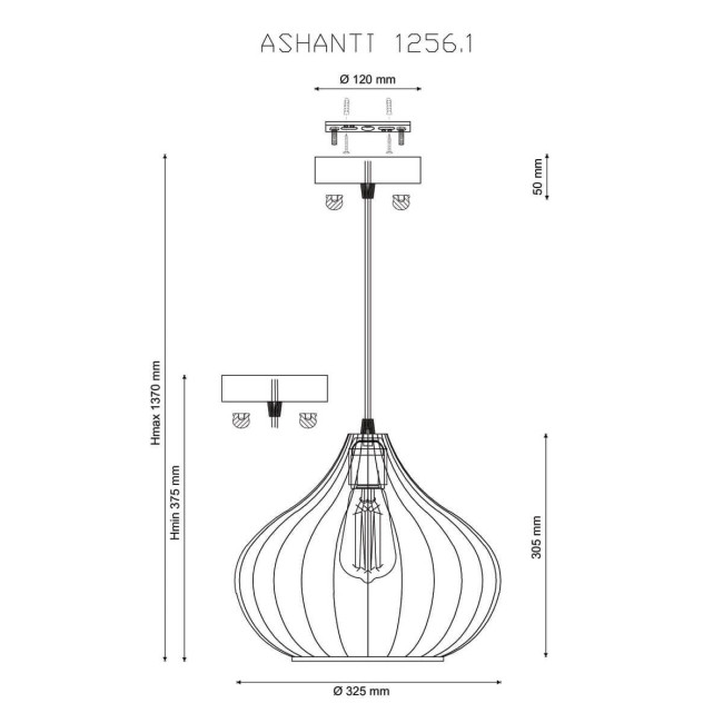 Подвесной светильник Lucia Tucci Ashanti 1256.1 Подвесной светильник Lucia Tucci Ashanti 1256.1