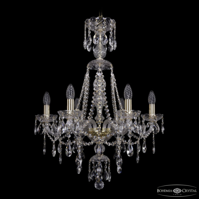 Подвесная люстра Bohemia Ivele Crystal 1415/6/200/XL-77 G