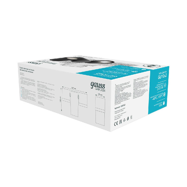 Уличный настенный светильник Gauss Sonata GD152 Уличный настенный светильник Gauss Sonata GD152