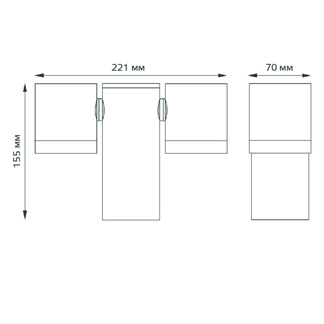 Уличный настенный светильник Gauss Sonata GD152 Уличный настенный светильник Gauss Sonata GD152