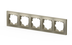 Рамка пятиместная ELBI Vega 510-011400-250 Рамка пятиместная ELBI Vega 510-011400-250