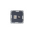 Розетка двойная комп+ТВ, RJ45+TV, кат.5E Systeme Electric AtlasDesign Грифель ATN000789