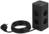 Сетевой фильтр ЭРА TWR-8es-1,5m-4USB-B башня с защитой заземлением с выключателем 8 розеток+4xUSBA+C 1,5м 16А черный Б0069072