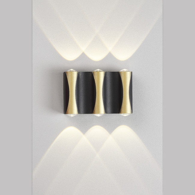 Уличный настенный светильник Crystal Lux CLT 022W3 BL-GO 4000K Уличный настенный светильник Crystal Lux CLT 022W3 BL-GO 4000K