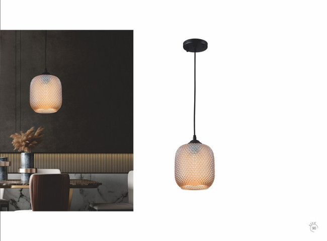 Подвесной светильник iLamp Rich 8105P BK-AM Подвесной светильник iLamp Rich 8105P BK-AM