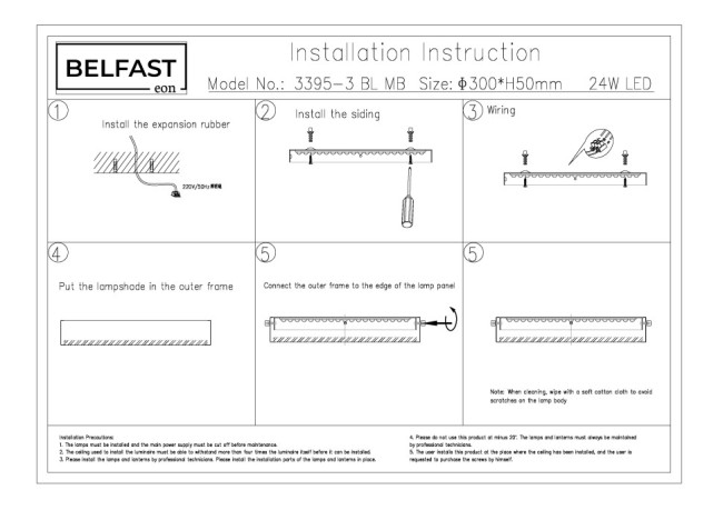Потолочный светильник Belfast Devon 3395-3 BL MB