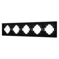 Рамка пластиковая на 5 постов Arlight FRM-TENDO-PL-5-BK 053852