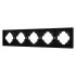 Рамка пластиковая на 5 постов Arlight FRM-TENDO-PL-5-BK 053852 Рамка пластиковая на 5 постов Arlight FRM-TENDO-PL-5-BK 053852