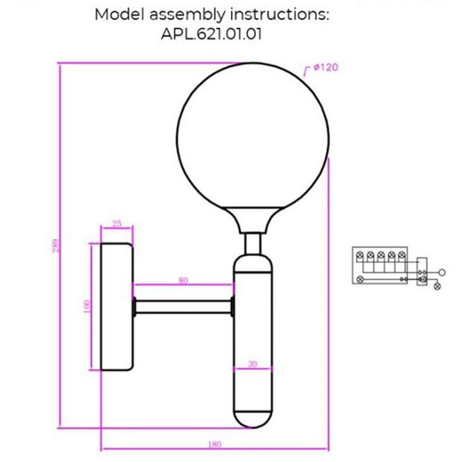 Бра Aployt Ewelina APL.621.01.01 Бра Aployt Ewelina APL.621.01.01