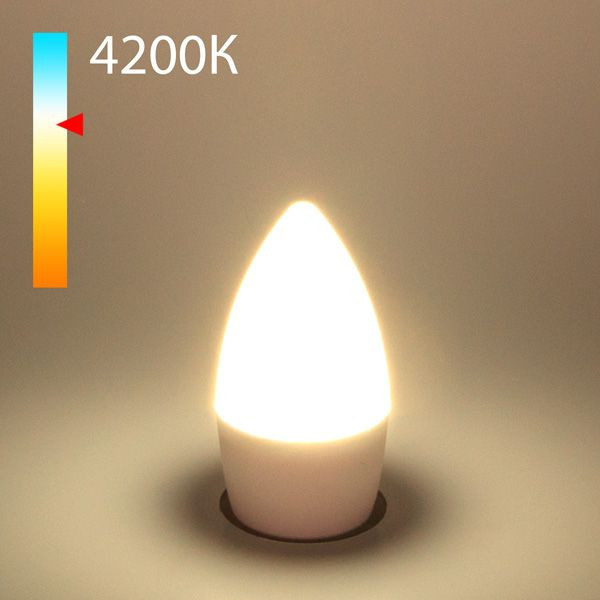Лампа светодиодная Elektrostandard E27 8W 4200K свеча матовая 4690389152344 Лампа светодиодная Elektrostandard E27 8W 4200K свеча матовая 4690389152344