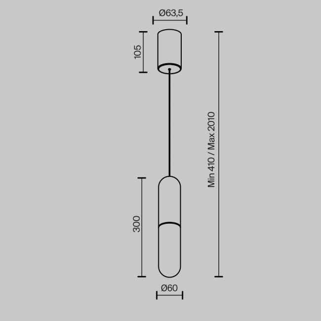 Подвесной светильник Maytoni Mist P101PL-L300-12W3K-BS Подвесной светильник Maytoni Mist P101PL-L300-12W3K-BS