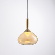 Подвесной светильник MD25001005-1A brass/amber Подвесной светильник MD25001005-1A brass/amber