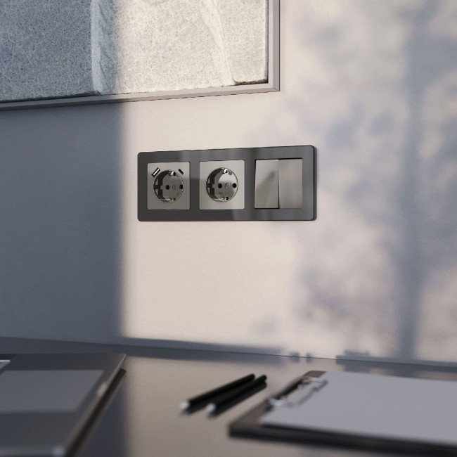 Розетка с заземлением Werkel 4690389197505 W1171044 a064090