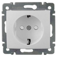 Розетка 2К+3 Legrand Valena 16A 250V с/з со шторками винтовой зажим белая 774421