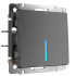 Выключатель Werkel одноклавишный проходной с подсветкой графит рифленый W1112104 4690389158421 Выключатель Werkel одноклавишный проходной с подсветкой графит рифленый W1112104 4690389158421