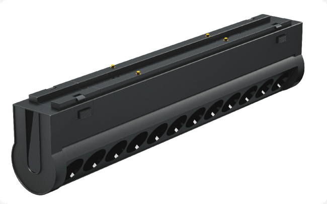 Трековый магнитный светильник iLedex Vision 4825-041-L209-12W-36DG-3000K-BK