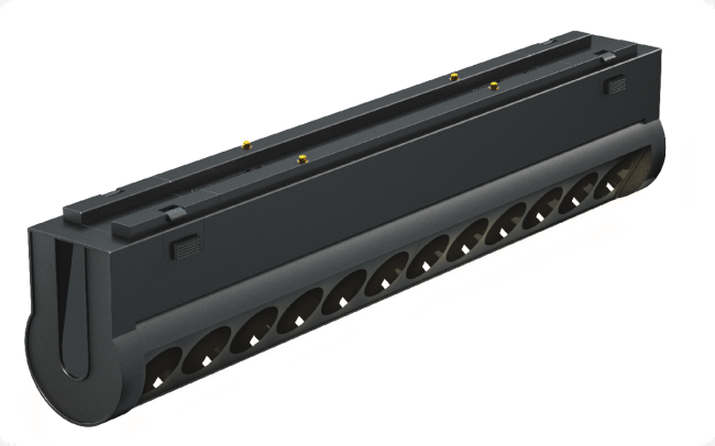 Трековый магнитный светильник iLedex Vision 4825-041-L209-12W-36DG-3000K-BK