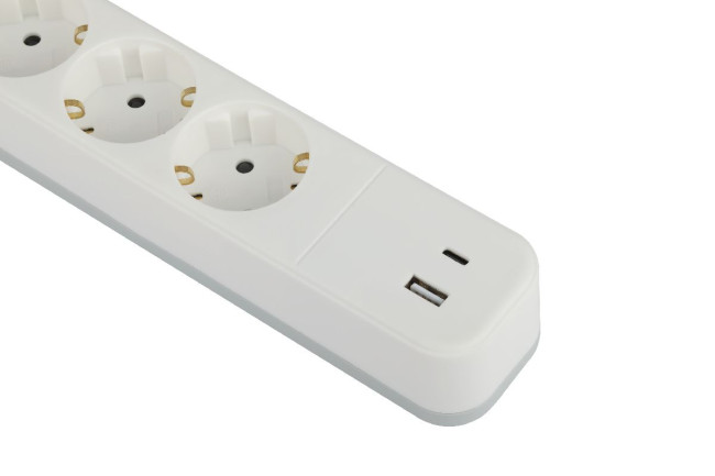 Сетевой фильтр Эра USF-4es-1,5m-2xUSBAC-W Б0059571