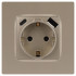 Розетка со шторками с USB type-A+C Эра 12-4108-04 Б0067727 Розетка со шторками с USB type-A+C Эра 12-4108-04 Б0067727