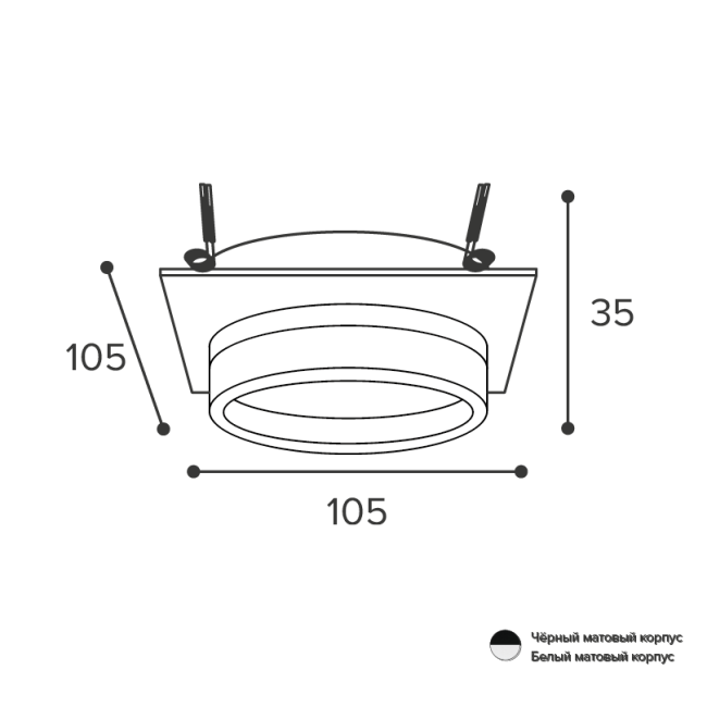 Встраиваемый светильник Wolta Luce WDL-GX53/06W-S Встраиваемый светильник Wolta Luce WDL-GX53/06W-S