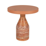 Настольная лампа Arlight SP-CROOD-TAB-R22.5x24-7W Warm3200-MIX (RD-BRG, 140 deg, 230V) (IP20, Травертин) 061732