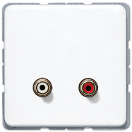 Розетка мультимедиа Jung MACD1021WW