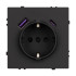 Механизм розетки с USB зарядкой Arlight SCT-NOBE-MUAC-SFPL-BK (230V, 16A) 054285 Механизм розетки с USB зарядкой Arlight SCT-NOBE-MUAC-SFPL-BK (230V, 16A) 054285
