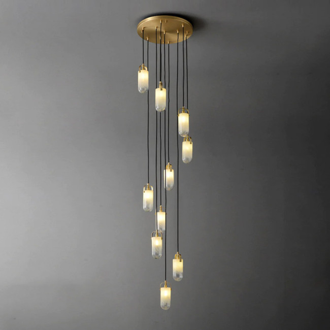Каскадная люстра DeLight Collection Sorno MT9056-10H brass Каскадная люстра DeLight Collection Sorno MT9056-10H brass