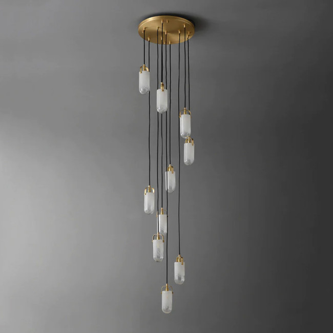 Каскадная люстра DeLight Collection Sorno MT9056-10H brass Каскадная люстра DeLight Collection Sorno MT9056-10H brass