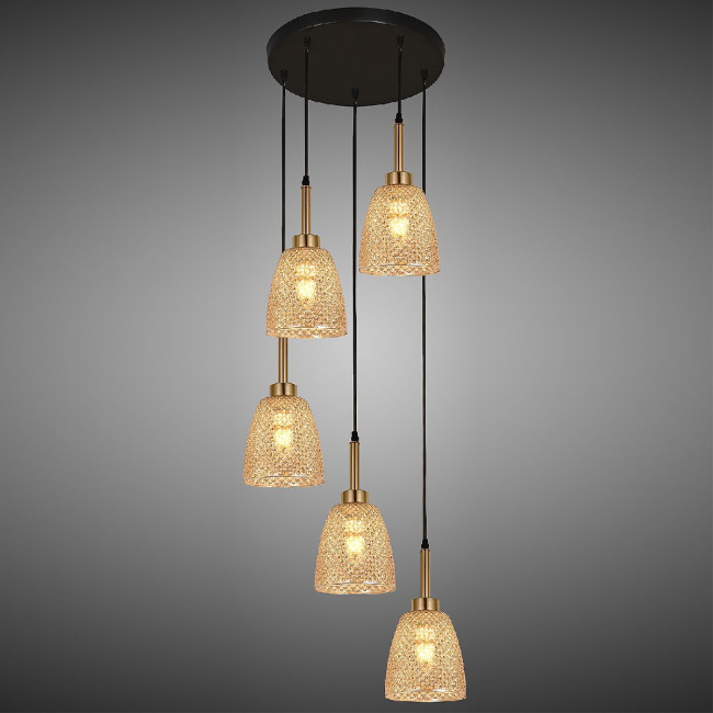 Подвесная люстра Reluce 09011-0.9-05 AMBER Подвесная люстра Reluce 09011-0.9-05 AMBER