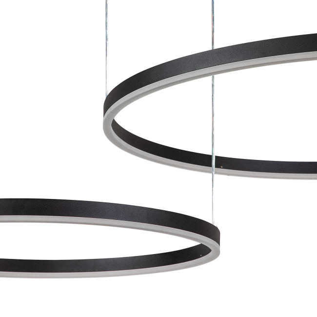 Подвесная люстра Indigo Galass 14001/2P Black V000030L