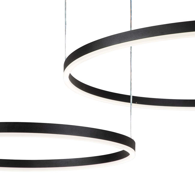 Подвесная люстра Indigo Galass 14001/2P Black V000030L