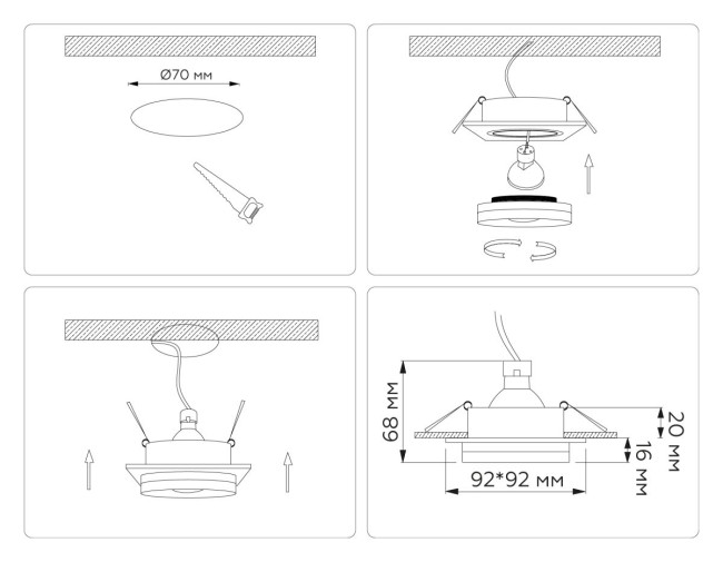 Встраиваемый светильник Ambrella Light Techno spot Acrylic Tech TN30709 Встраиваемый светильник Ambrella Light Techno spot Acrylic Tech TN30709