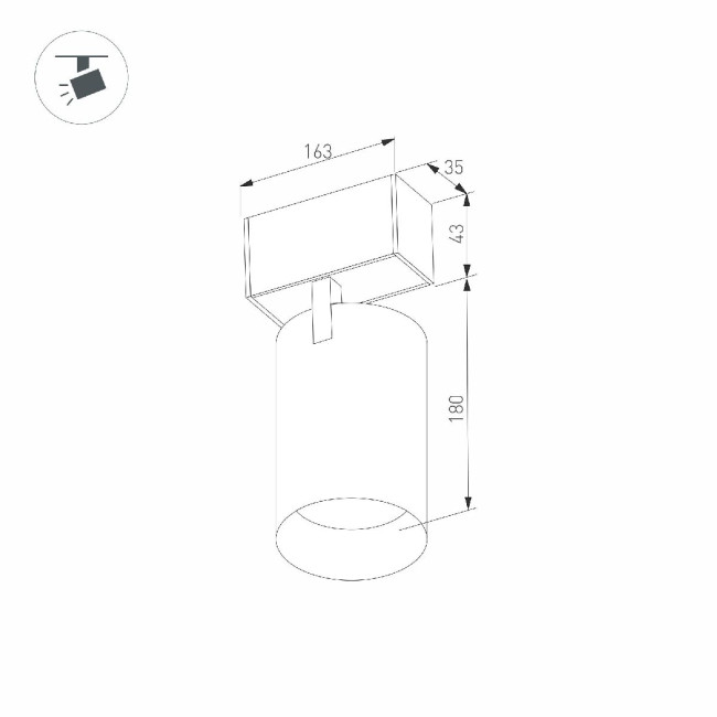 Трековый магнитный светильник Arlight MAG-SPOT-45-R65-18W Day4000 (BK, 36 deg, 24V, DALI) 046594 Трековый магнитный светильник Arlight MAG-SPOT-45-R65-18W Day4000 (BK, 36 deg, 24V, DALI) 046594