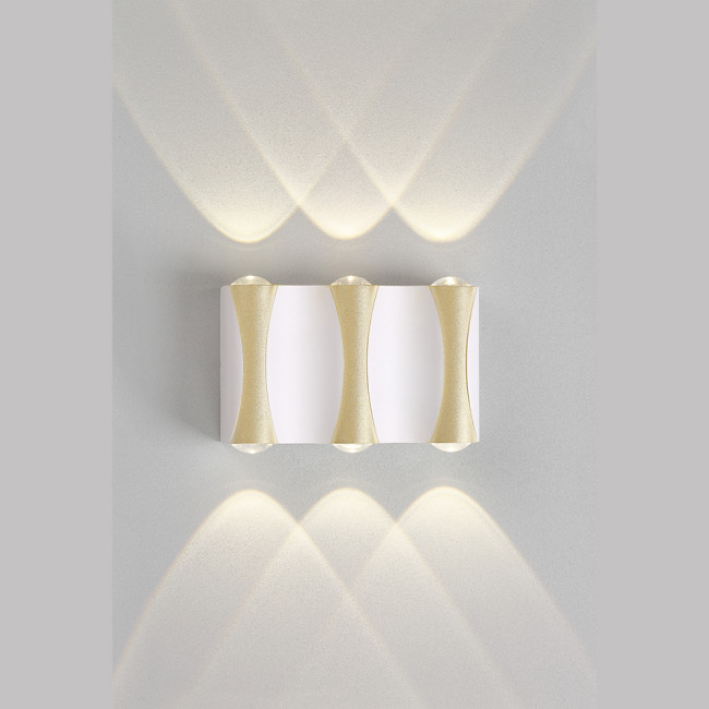 Уличный настенный светильник Crystal Lux CLT 022W3 WH-GO 4000K