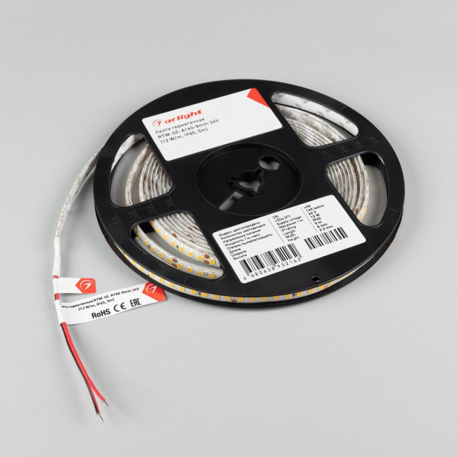 Светодиодная герметичная лента Arlight RTW-SE-A160-8mm 24V Warm2700 (12 W/m, IP65, 5m) 057506 Светодиодная герметичная лента Arlight RTW-SE-A160-8mm 24V Warm2700 (12 W/m, IP65, 5m) 057506