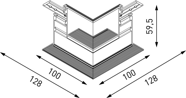 Коннектор угловой Lumker SY-LINK-CNLV-T2-WH 013609