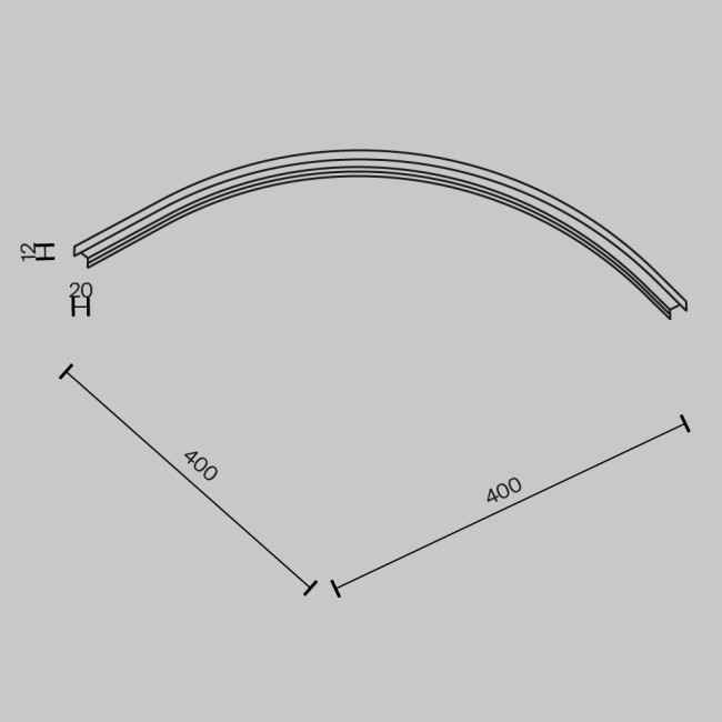 Коннектор радиусный Maytoni Basity TRA172CL-R300-11B