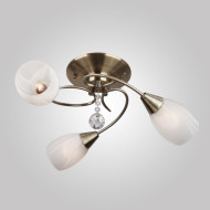 Потолочная люстра Eurosvet Вирджиния 30100/3 античная бронза Потолочная люстра Eurosvet Вирджиния 30100/3 античная бронза