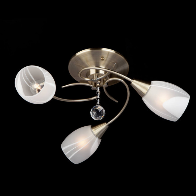 Потолочная люстра Eurosvet Вирджиния 30100/3 античная бронза Потолочная люстра Eurosvet Вирджиния 30100/3 античная бронза