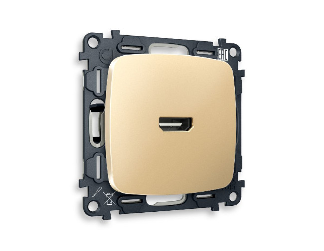 Комплект механизма розетки HDMI 2.0 40V/500mA 2.0GHz 5-18Gbit/s Ambrella Volt Omega MO614010 Комплект механизма розетки HDMI 2.0 40V/500mA 2.0GHz 5-18Gbit/s Ambrella Volt Omega MO614010